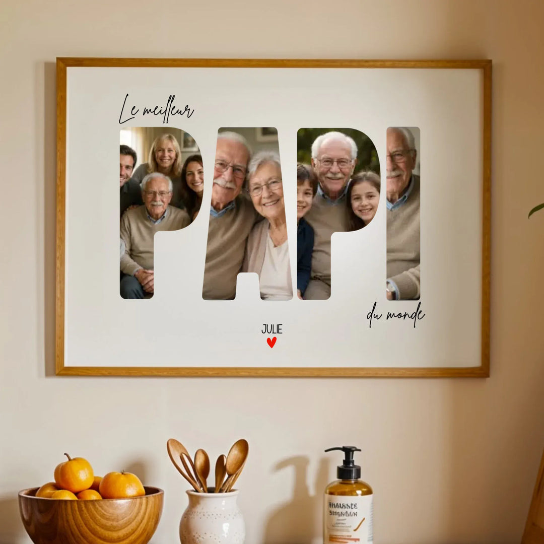 Affiche Personnalisée - Le meilleur Papi du monde