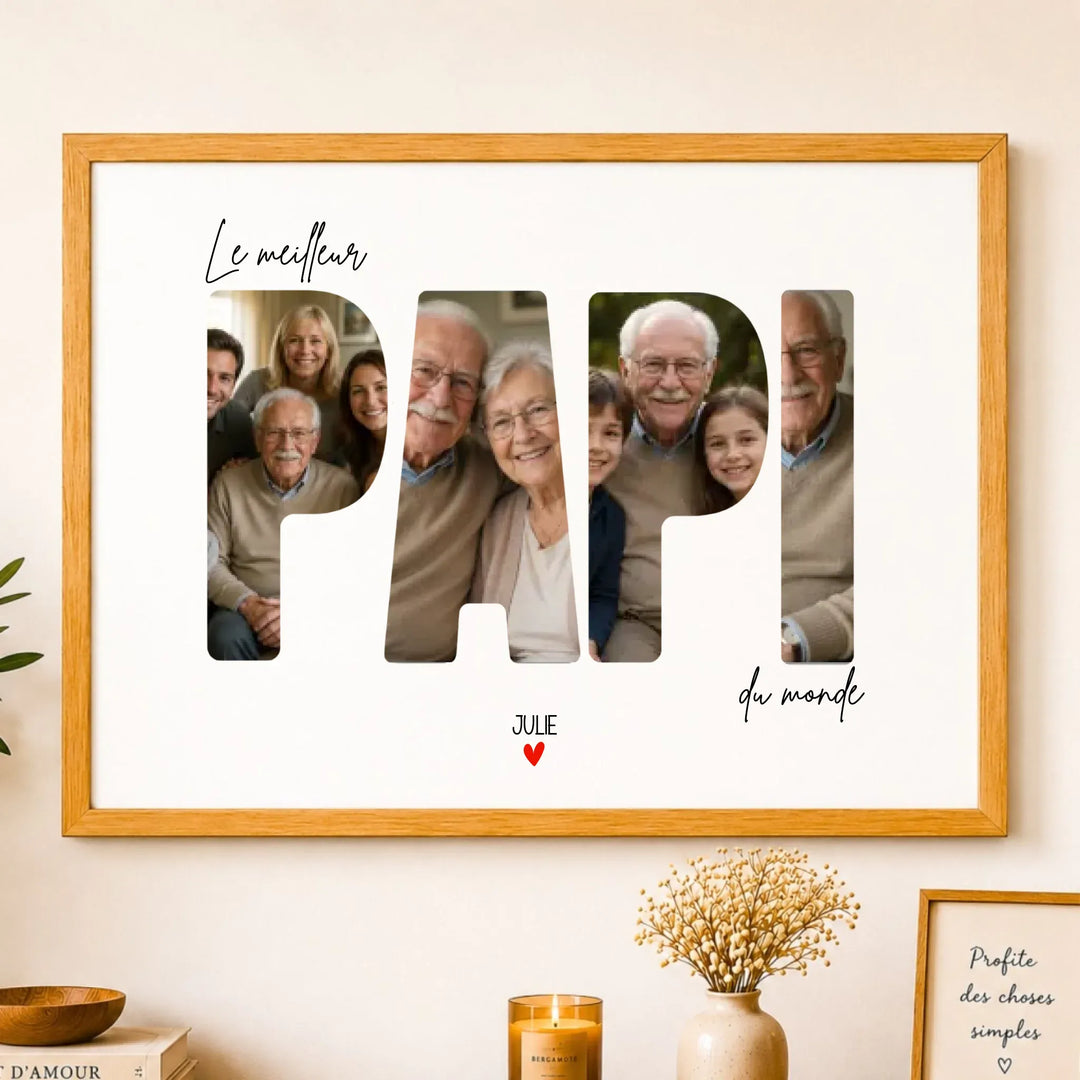 Affiche Personnalisée - Le meilleur Papi du monde