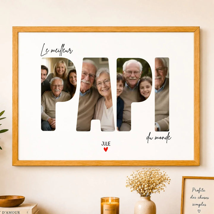 Affiche Personnalisée - Le meilleur Papi du monde