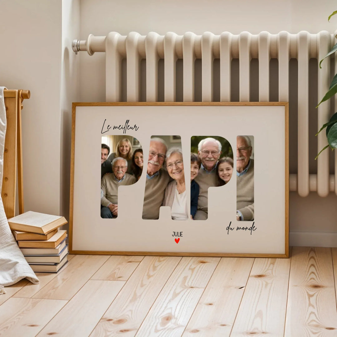 Affiche Personnalisée - Le meilleur Papi du monde
