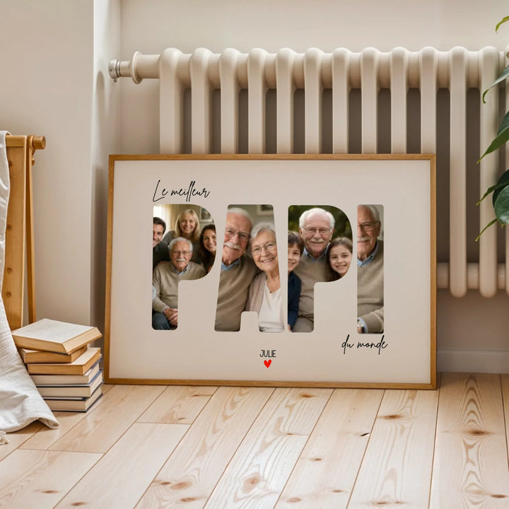 Affiche Personnalisée - Le meilleur Papi du monde