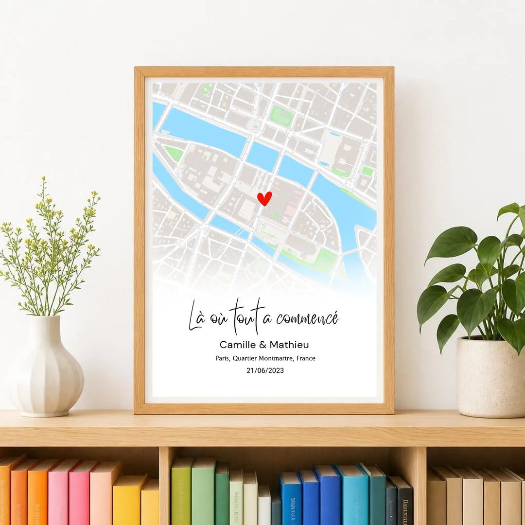 Affiche personnalisée lieu de rencontre