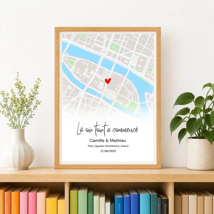 Affiche personnalisée lieu de rencontre