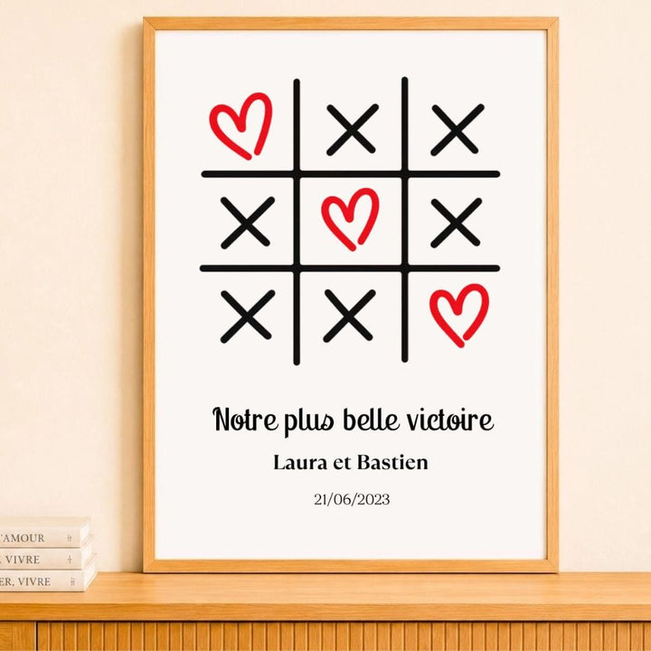 Affiche Personnalisée - Morpion