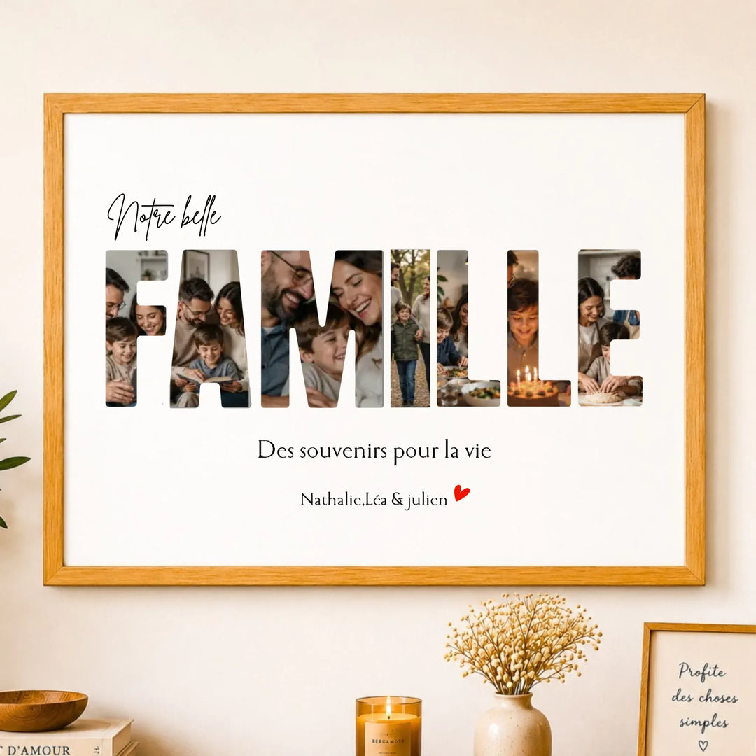 Affiche Personnalisée - Notre famille