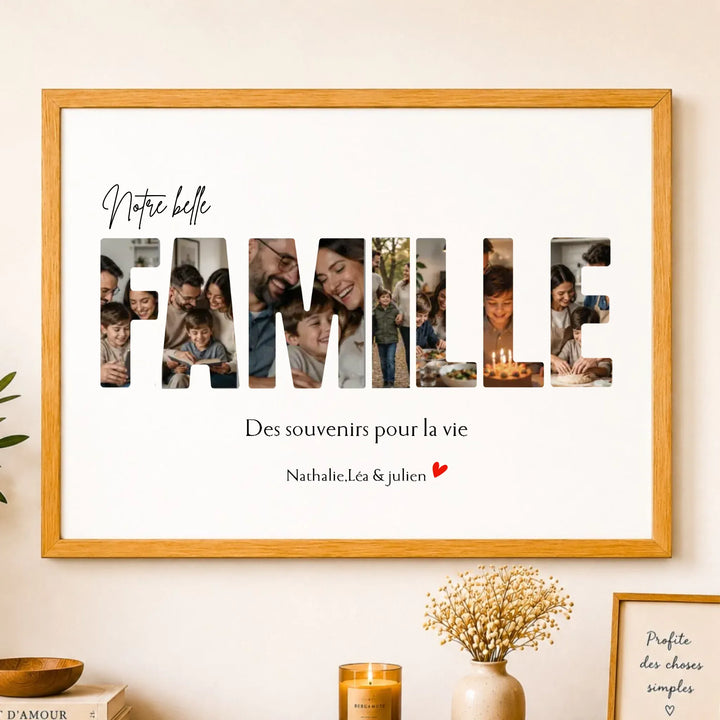 Affiche Personnalisée - Notre famille