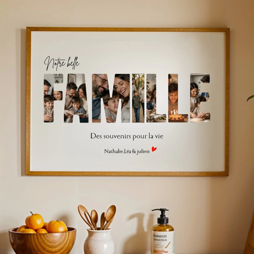 Affiche Personnalisée - Notre famille