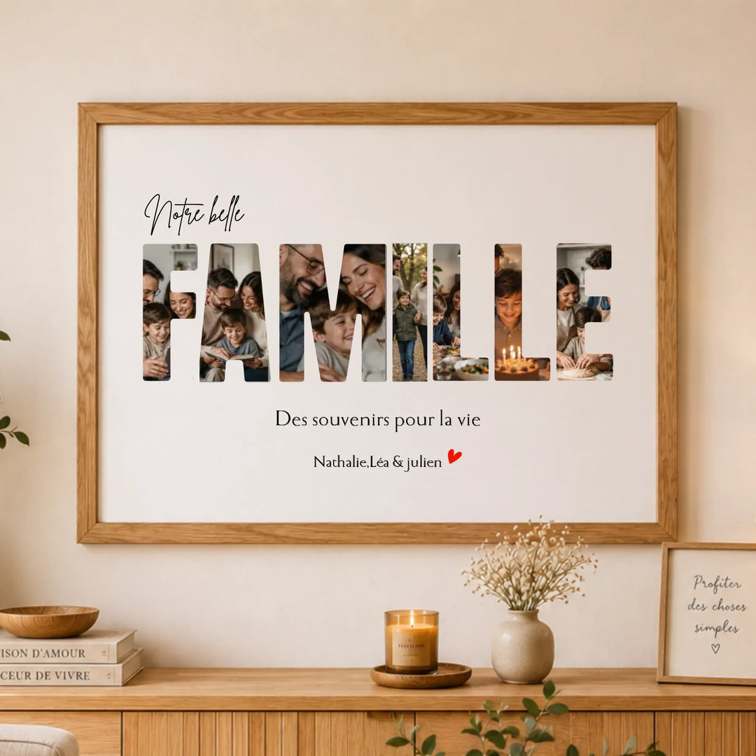 Affiche Personnalisée - Notre famille