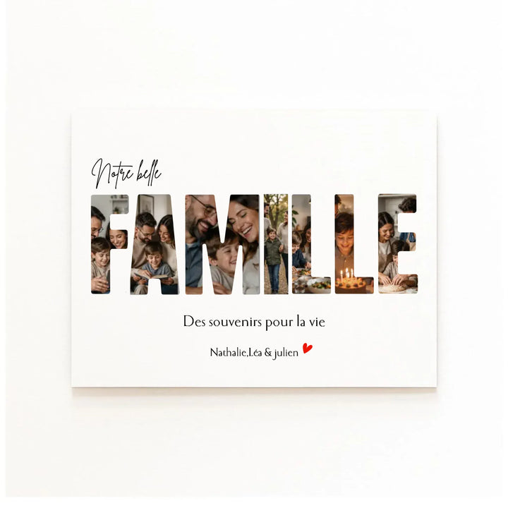 Affiche Personnalisée - Notre famille Poster sans cadre / A4 21x29.7 cm