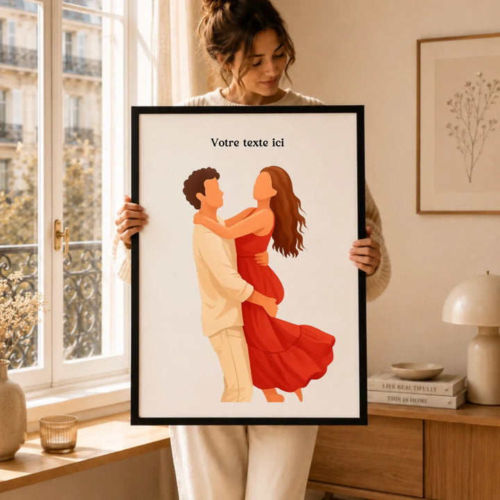 Affiche personnalisée - Photo en illustration minimaliste