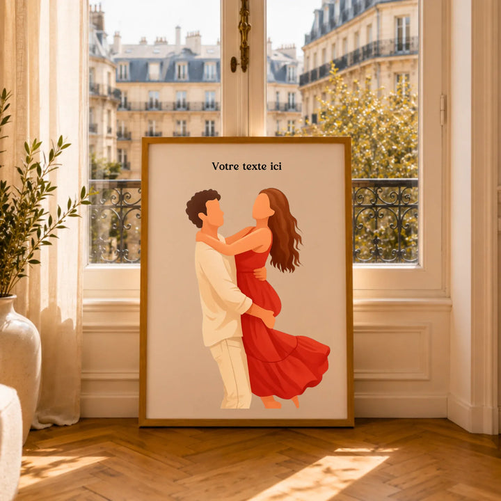Affiche personnalisée - Photo en illustration minimaliste