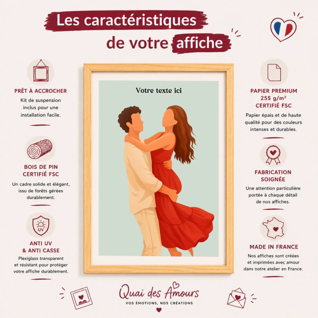 Affiche personnalisée - Photo en illustration minimaliste
