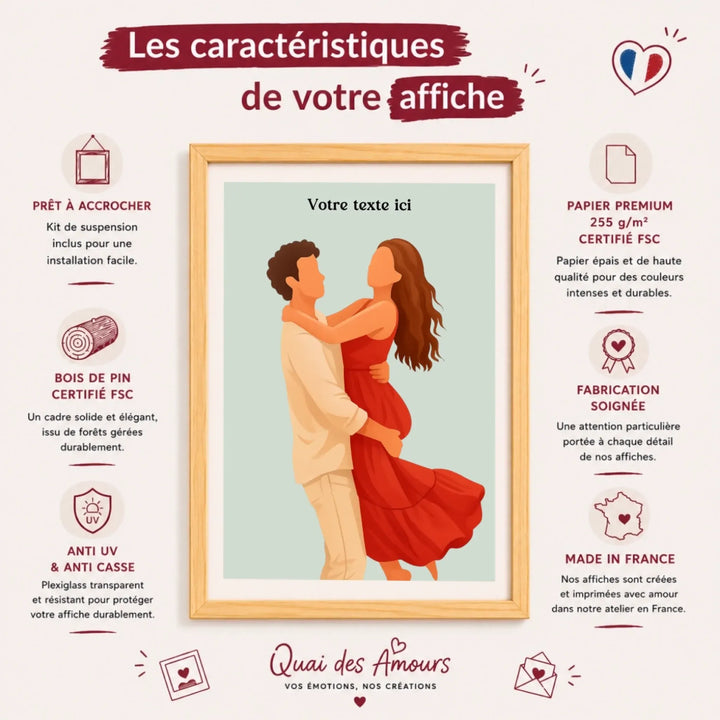 Affiche personnalisée - Photo en illustration minimaliste