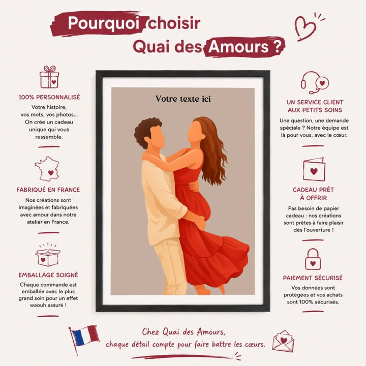 Affiche personnalisée - Photo en illustration minimaliste