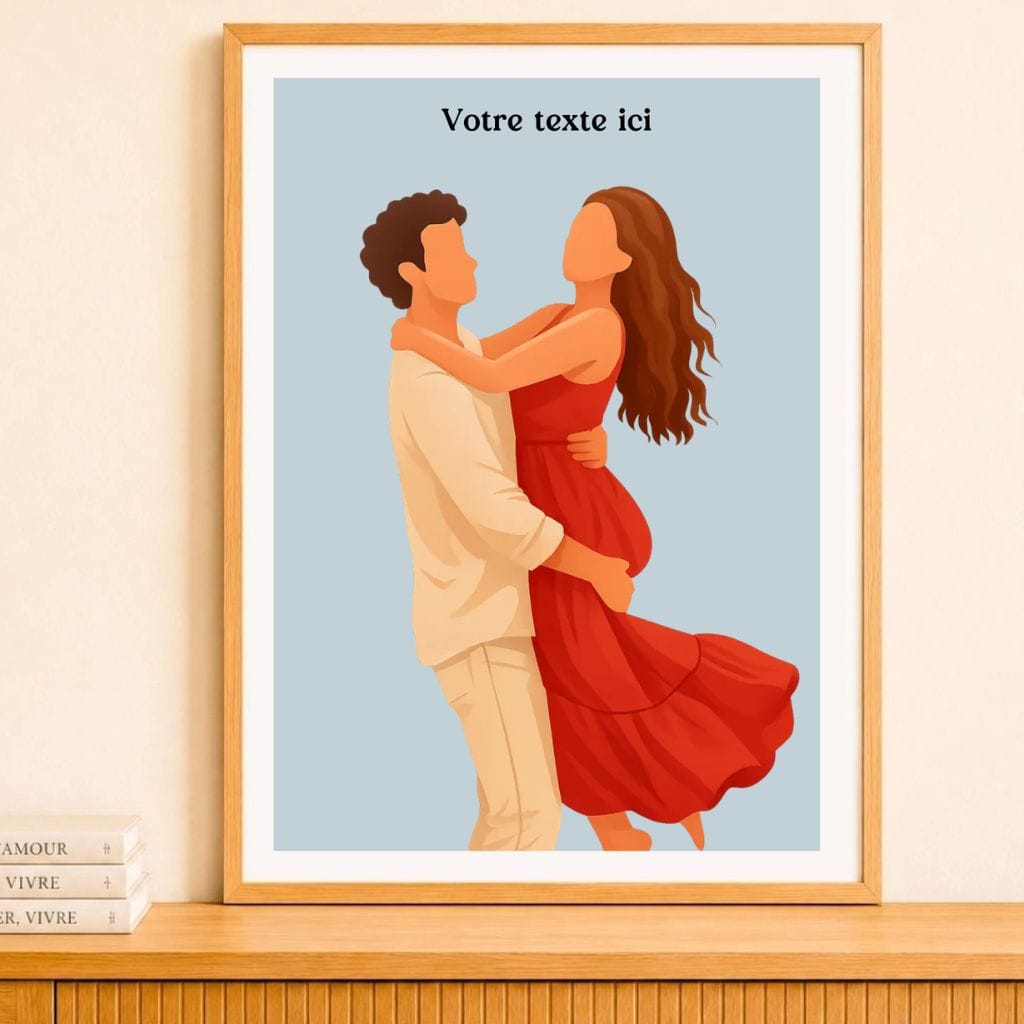 Affiche personnalisée - Photo en illustration minimaliste
