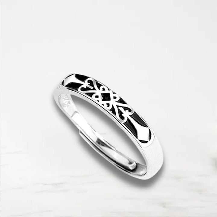 Bague Couple (Argent) Argent / Lui / Ajustable