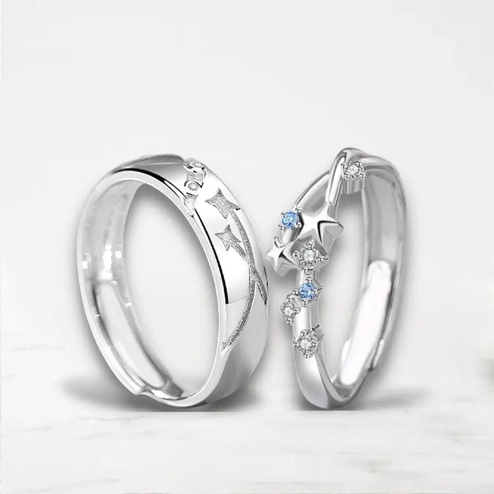 Bague Couple Duo (Argent) Paire / Argent
