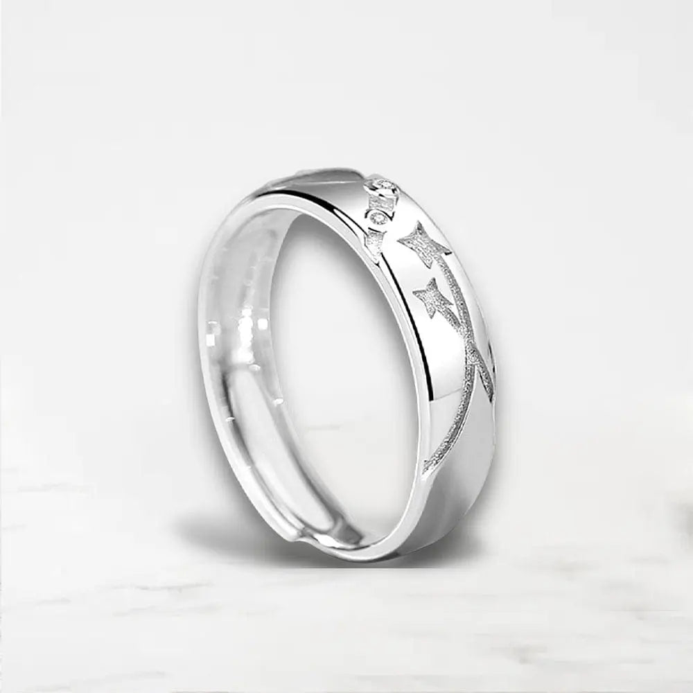 Bague Couple Duo (Argent) Pour Lui / Argent