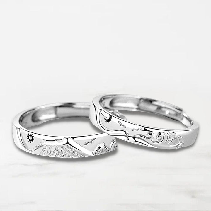 Bague Couple Promesse Argent / Paire