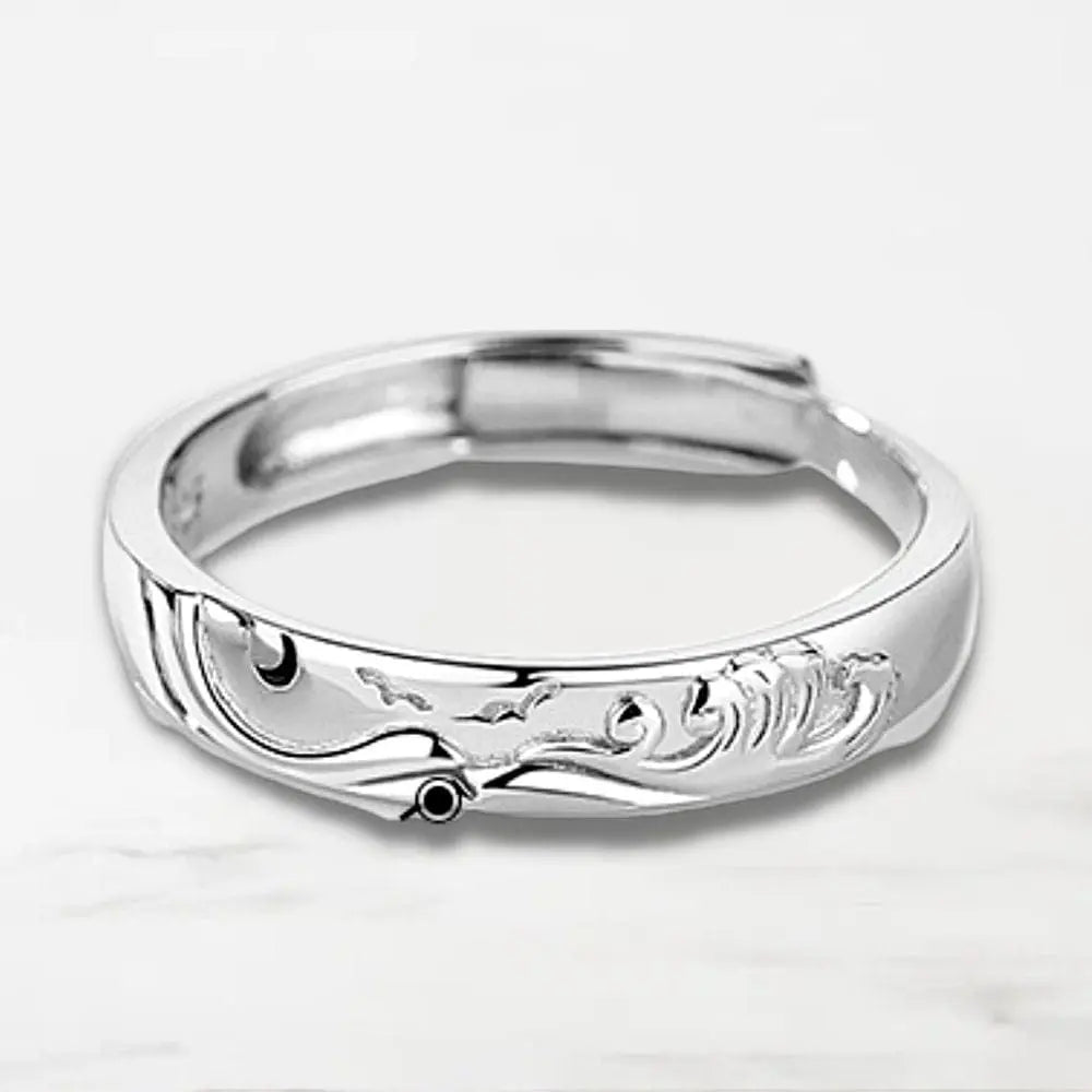 Bague Couple Promesse Argent / Pour Elle