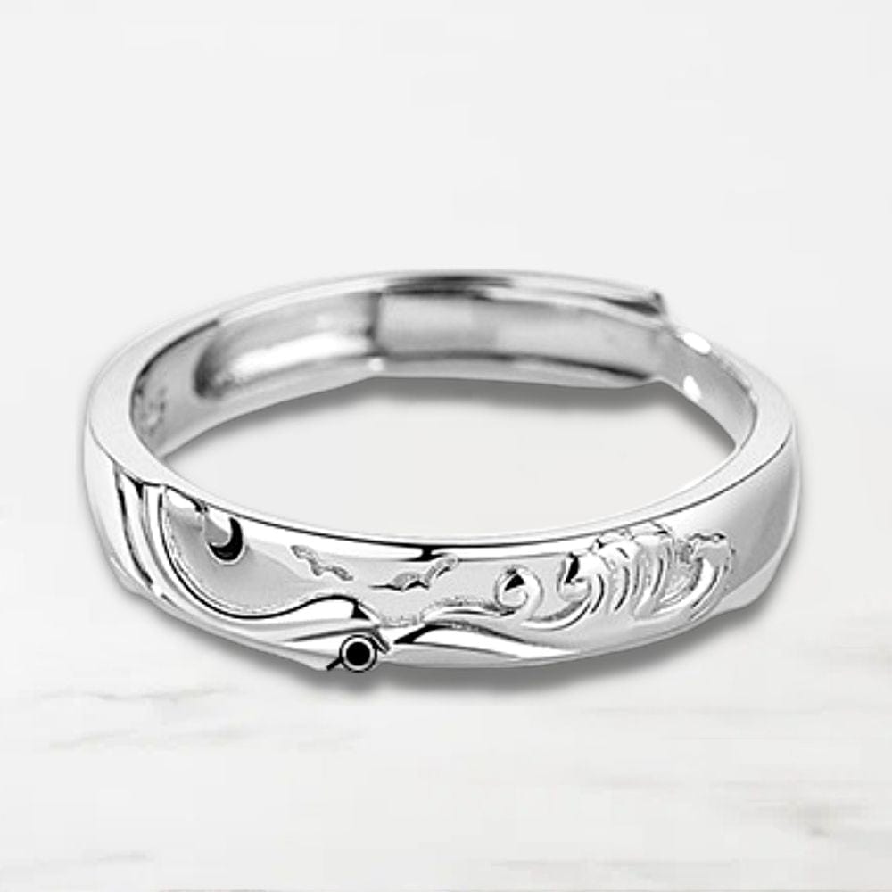 Bague Couple Promesse Argent / Pour Elle