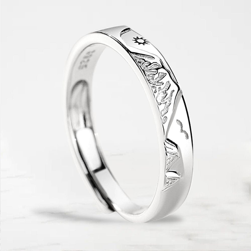 Bague Couple Promesse Argent / Pour Lui