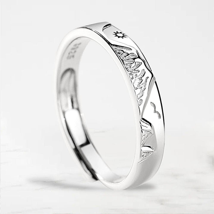 Bague Couple Promesse Argent / Pour Lui