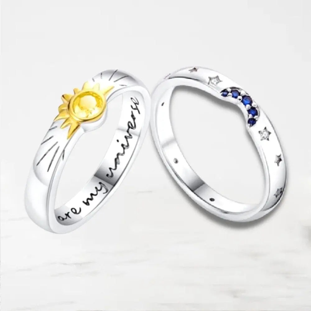 Bague Couple Qui Se Complète (Argent)