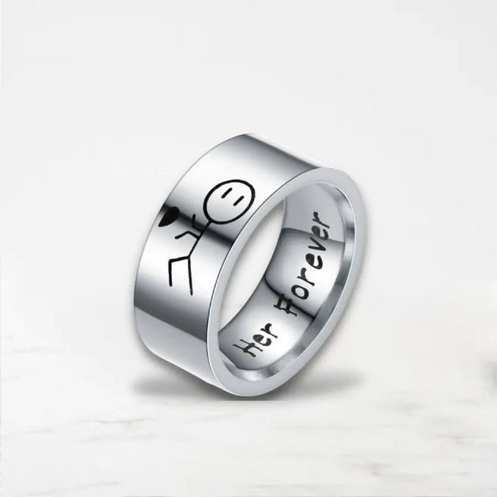 Bague De Couple Ado Argent / His Always / 49