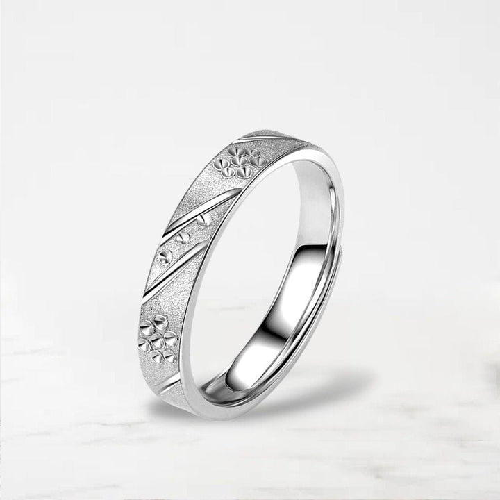 Bague De Pacs Couple Argent / Elle / Ajustable