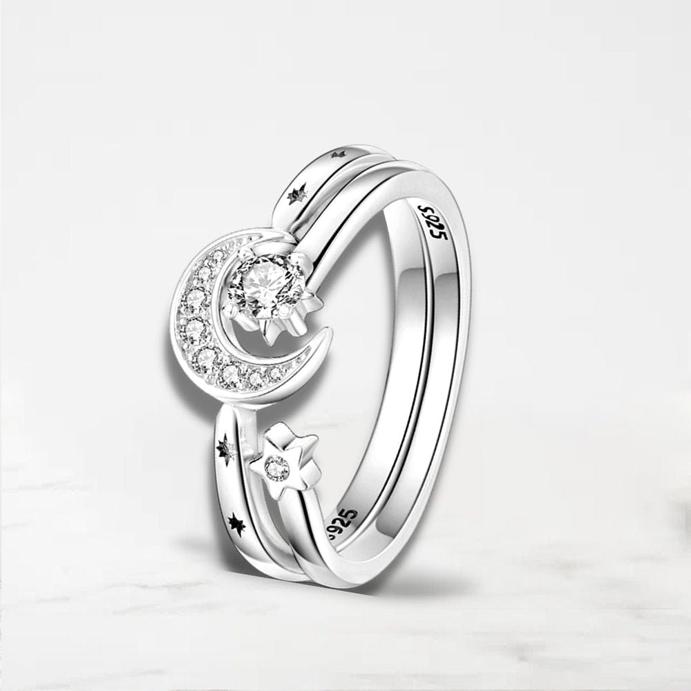Bague Double Qui S'Emboite (Argent) Argent / 52