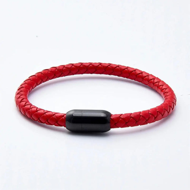 Bracelet Amitié Homme Femme Rouge / Noir / 19cm