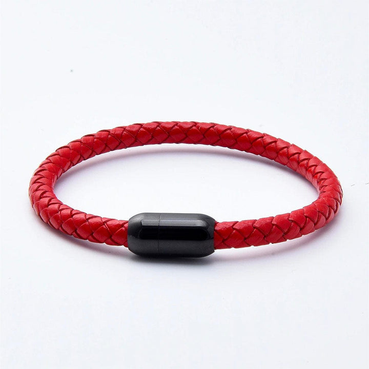 Bracelet Amitié Homme Femme Rouge / Noir / 19cm