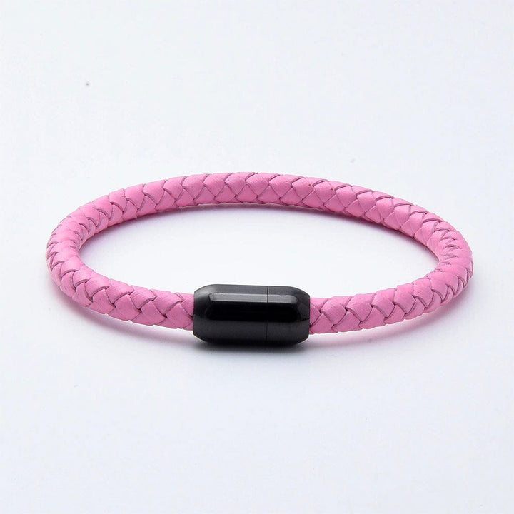 Bracelet Amitié Homme Femme Rose / Noir / 19cm