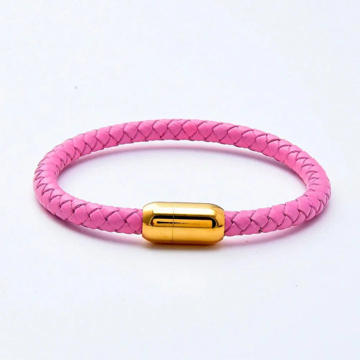 Bracelet Amitié Homme Femme Rose / Or / 19cm
