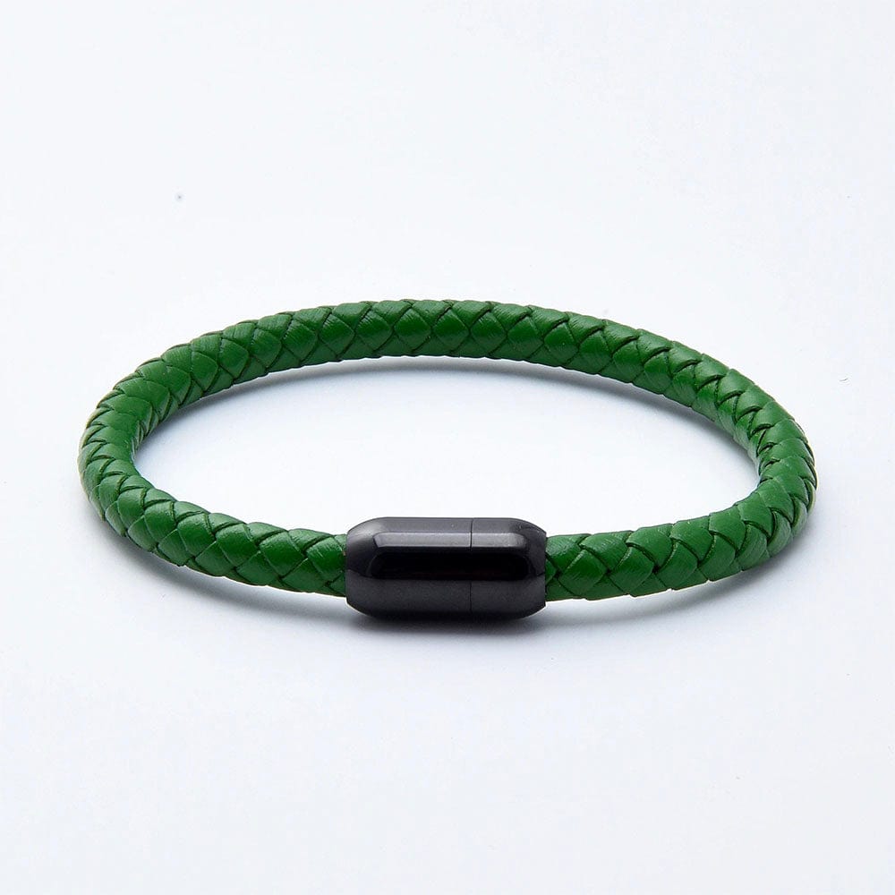 Bracelet Amitié Homme Femme Vert / Noir / 19cm