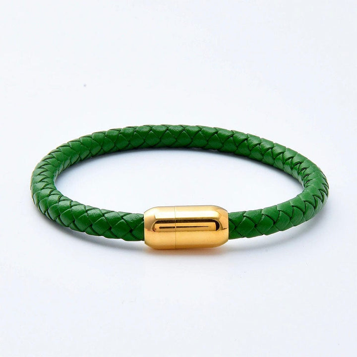 Bracelet Amitié Homme Femme Vert / Or / 19cm