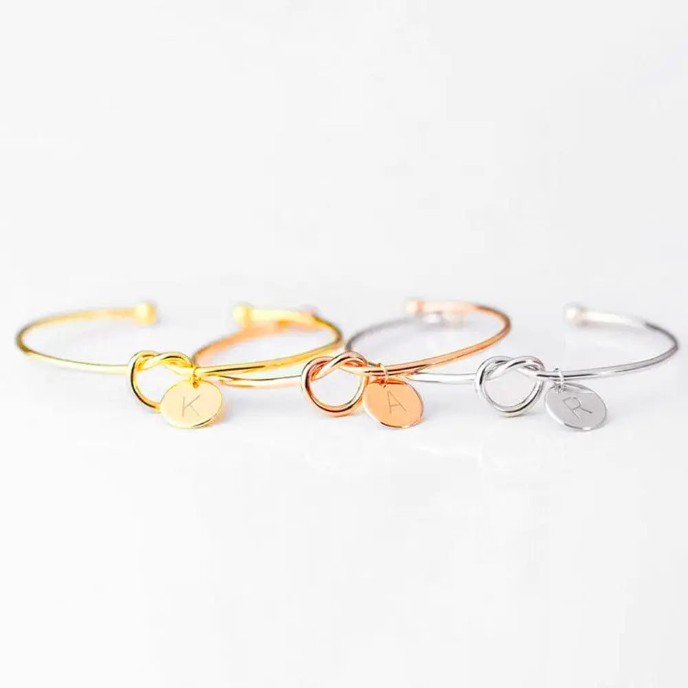 Bracelet Amitié Initiale Argent / A