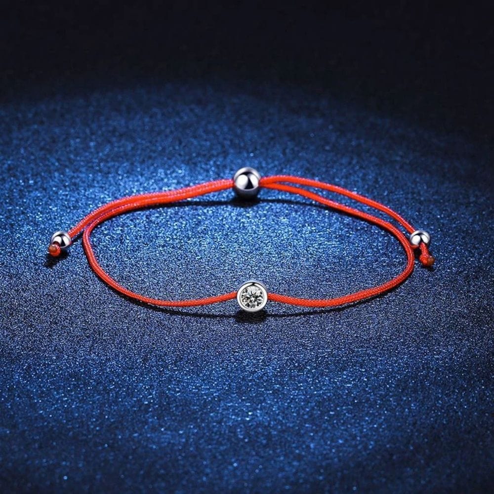 Bracelet Amour Fil Argent / 19cm
