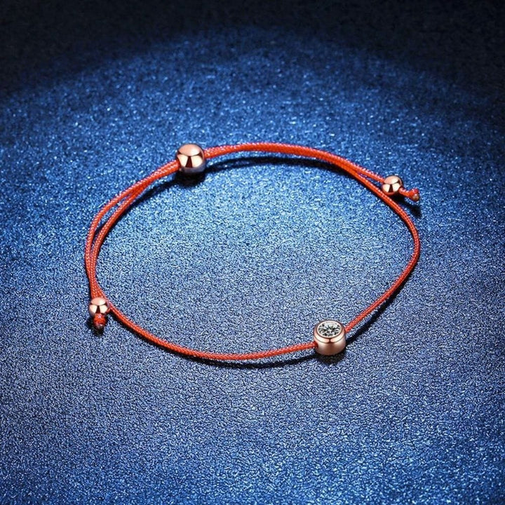 Bracelet Amour Fil Or Rose / 19cm