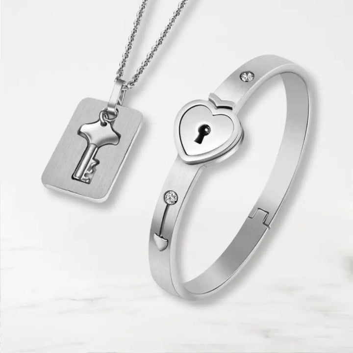 Bracelet Collier Couple Bracelet Couple Quai Des Amours Argent