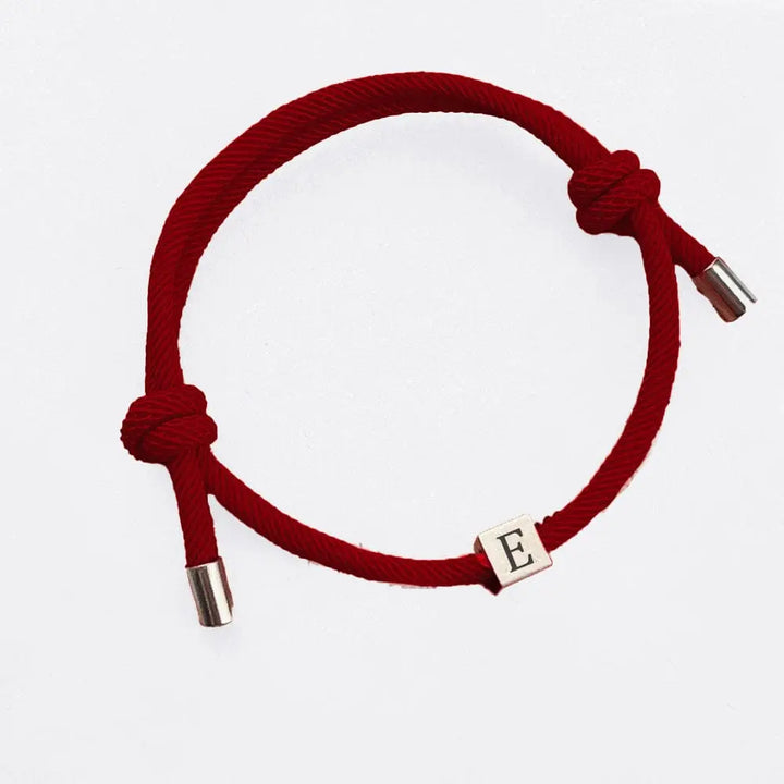 Bracelet Couple à Cordon A / Bordeaux / Adjustable