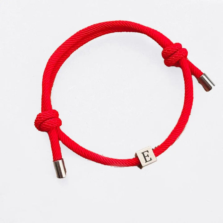 Bracelet Couple à Cordon A / Rouge / Adjustable
