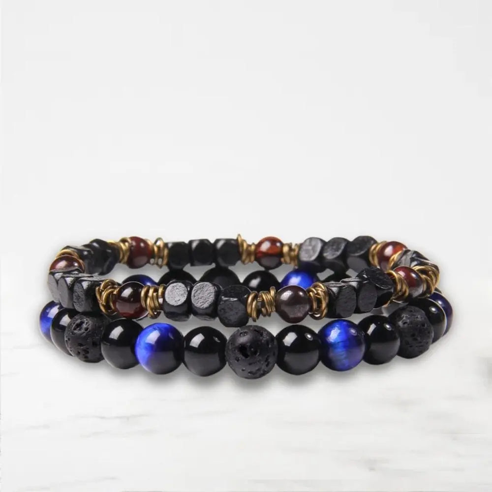 Bracelet Couple A Partager Bracelet Couple Quai Des Amours Noir 17CM