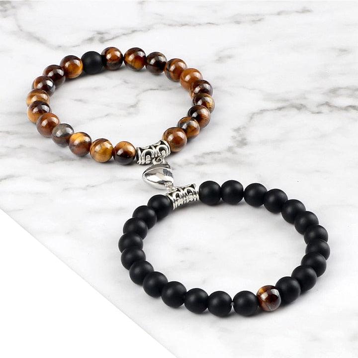 Bracelet Couple Aimanté Coeur