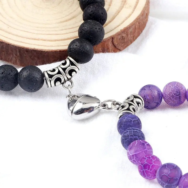 Bracelet Couple Aimanté Coeur Bracelet Couple Quai Des Amours