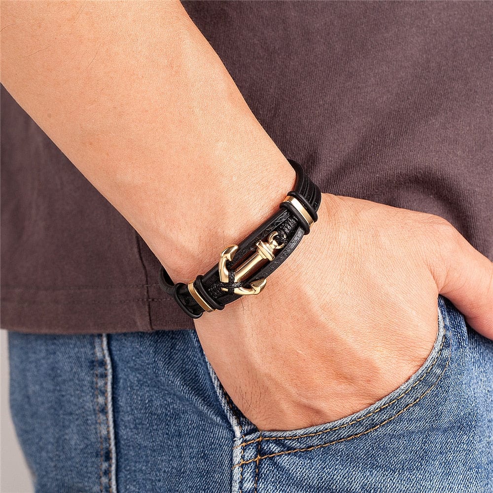 Bracelet Couple Ancre