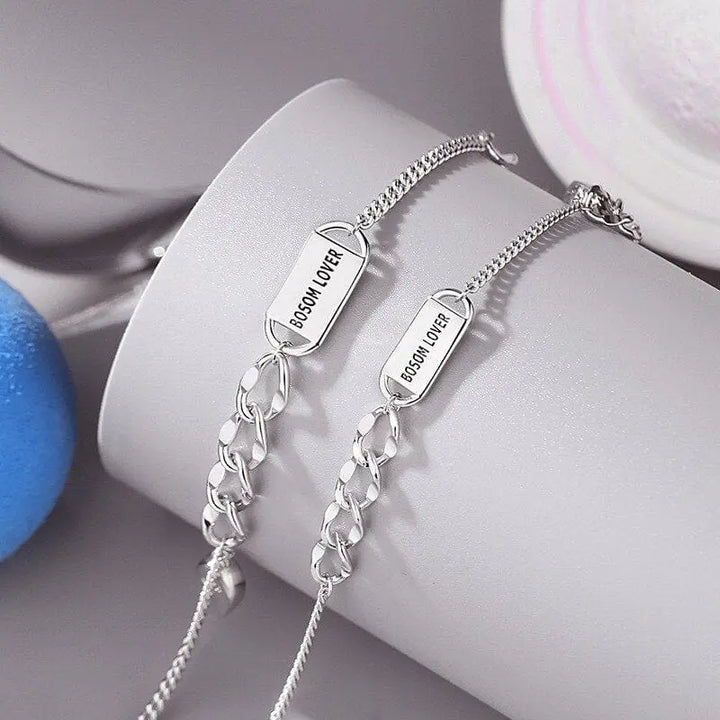 Bracelet Couple Duo Argent Bracelet Couple Quai Des Amours