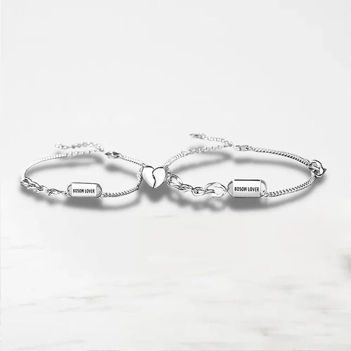 Bracelet Couple Duo Argent Bracelet Couple Quai Des Amours