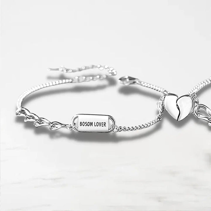 Bracelet Couple Duo Argent Bracelet Couple Quai Des Amours Elle Argent
